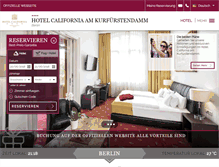 Tablet Screenshot of hotel-california.de